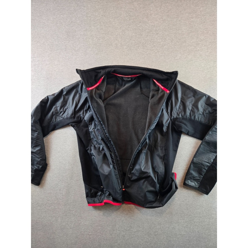 Polo Sport Ralph Lauren Tech Jacket Mens Large Black Full Zip Nylon‎ Performance - Picture 3 of 12